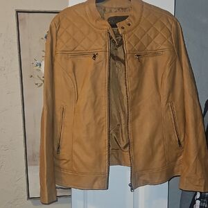 Cavalini Camel Leather Jacket